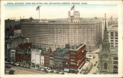 Hotel Statler From Boylston and Arlington Streets Boston, MA Postcard Postcard Postcard