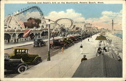 Cyclone and Noah's Ark on the Boulevard Revere Beach, MA Postcard Postcard Postcard