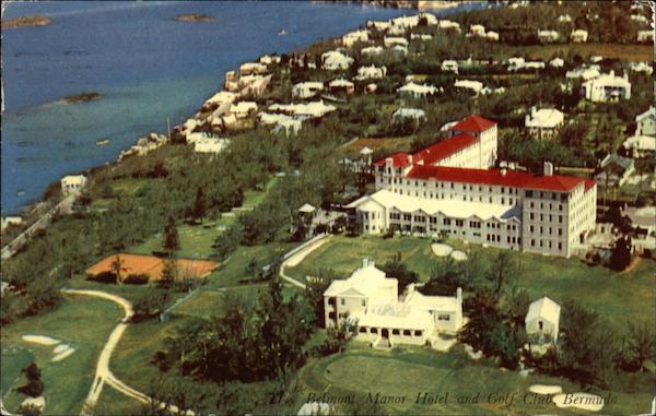 Aerial View of the Belmont Manor Hotel and Golf Club Bermuda