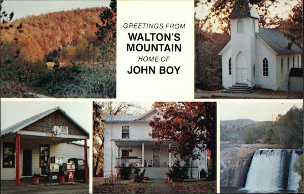 Greetings from Walton's Mountain, Home of John Boy Charlottesville Virginia