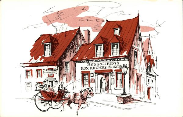 Aux Anciens Canadiens Restaurant Quebec PQ Canada
