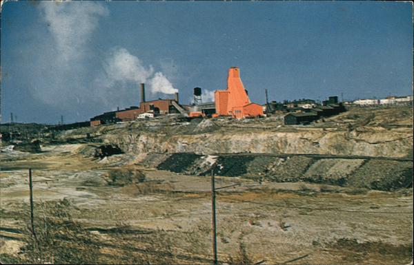 Hudson Bay Mining & Smelting Co. - Mine and North Shaft Flin Flon MB Canada