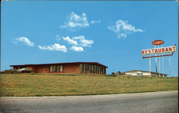 Alloway's Restaurant and Drive-in on I 70 Ellis Kansas