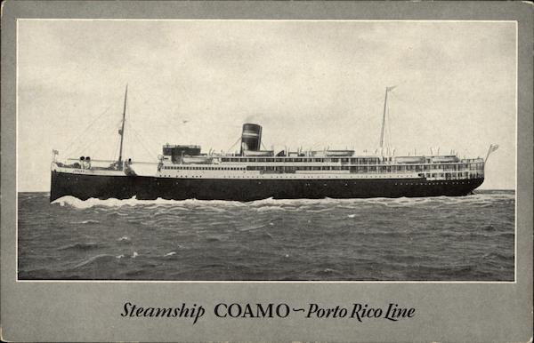 Steamship Coamo - Porto Rico Line Steamers