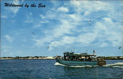 Party Boat returning through Cold Springs Inlet Wildwood-By-The-Sea, NJ Postcard Postcard Postcard