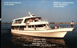 The M.V. Teal, North River Cruises Postcard