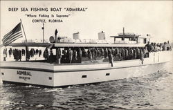 Deep Sea Fishing Boat "Admiral" Cortez, FL Postcard Postcard Postcard