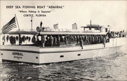 Deep Sea Fishing Boat "Admiral" Postcard