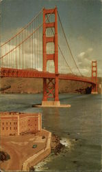 Golden Gate Bridge - Longest Suspension Bridge in the World Postcard