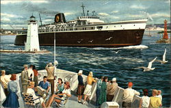 Chessie's Water-borne Links Between Michigan and Wisconsin Postcard