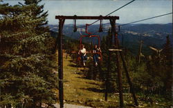 Terry Peak Chair Lift Postcard