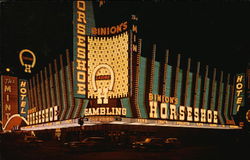Very Popular Horseshoe Club in Casino Center Downtown Las Vegas, NV Postcard Postcard Postcard