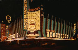 Very Popular Horseshoe Club in Casino Center Downtown Postcard