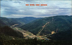 Red River Valley As Seen From TV Hill New Mexico Postcard Postcard 