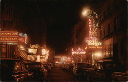 Chinatown at Night Postcard