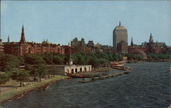 James J. Storrow Memorial Embankment - Charles River Boston, MA Postcard Postcard Postcard