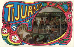 Tijuana - Hippie/Psychedelic Postcard