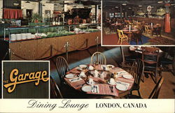 The Garage Dining Lounge Postcard