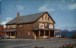 Street View of Whittens' Country Store on Moosehead Lake Postcard