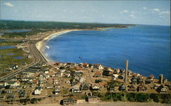 Aerial View of New Hampshire's Beautiful Seacoast, Boars Head Postcard