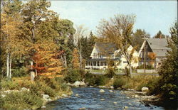 GaleRiver from Main Street Franconia, NH Postcard Postcard Postcard