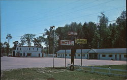 Lor-Lee Motel & Texaco Service Station Postcard