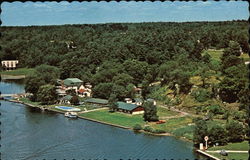 Aerial View of the Waterfront at Hotel Kenney Postcard