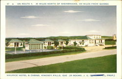 Maurice Hotel & Cabins Kingsey Falls, QC Canada Quebec Postcard Postcard Postcard