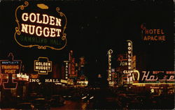 Fremont Street at Night Postcard