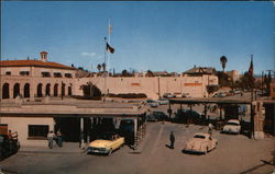 Tourist Cars from the US Entering Mexico Postcard