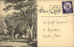 Drawing of The Village Street Postcard