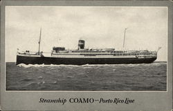 Steamship Coamo - Porto Rico Line Postcard