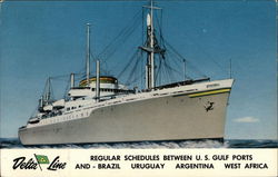 Delta Line Postcard