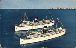 S.S. Yarmouth and S.S. Yarmouth Castle Cruise Ships Postcard Postcard Postcard