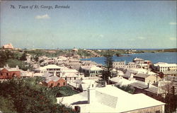 VIew of Town Postcard