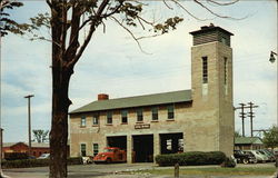One of the modernly equipped Fire Stations at Sampson Air Force Base Geneva, NY Postcard Postcard Postcard