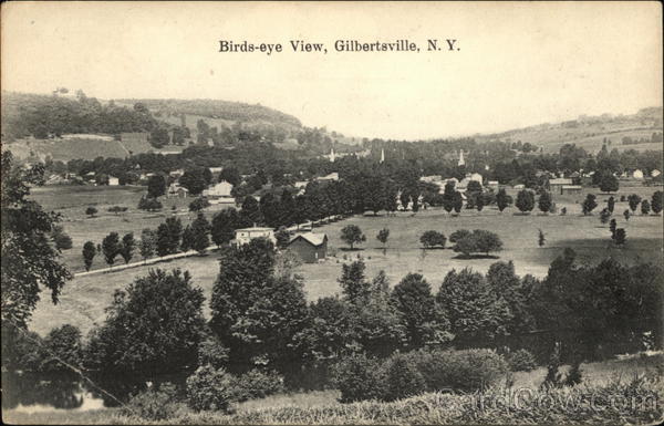 Birds-eye View of Gilbertsville, N.Y. New York