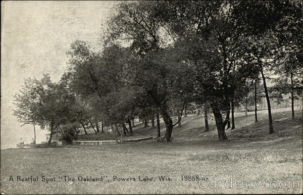 A Restful Spot The Oakland, Powers Lake, Wis. Wisconsin