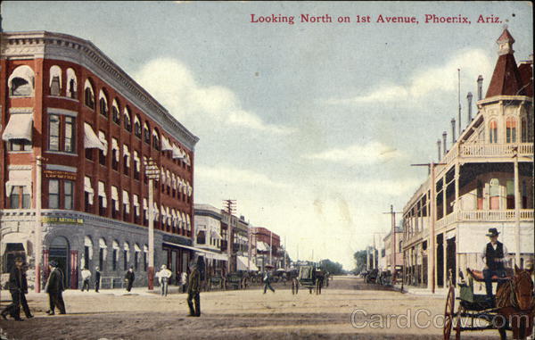 Looking North on 1st Avenue Phoenix Arizona