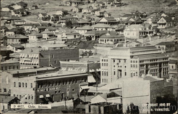 Bird's Eye View of Town Globe Arizona