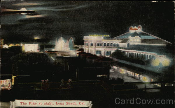 The Pike at Night Long Beach California