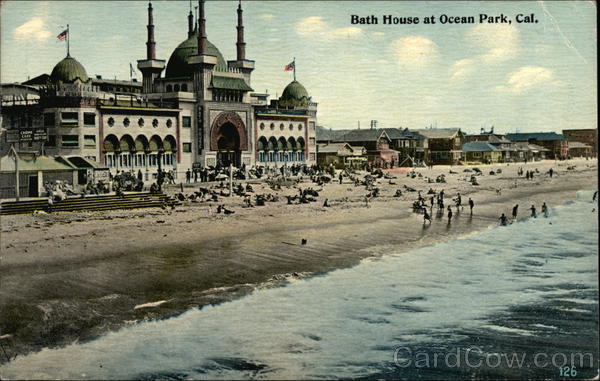 Bath House on the Shore Ocean Park California