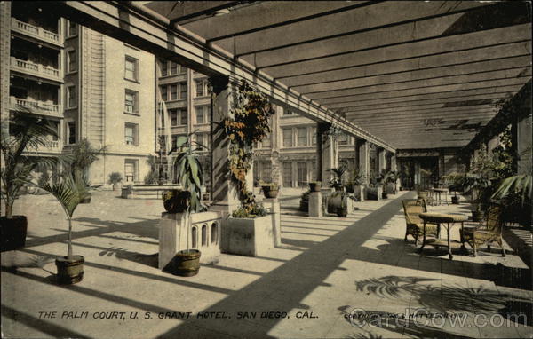 The Palm Court at US Grant Hotel San Diego California