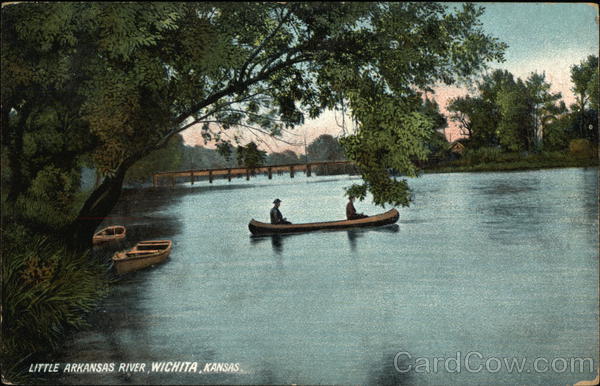 Canoe on Little Arkansas River Wichita