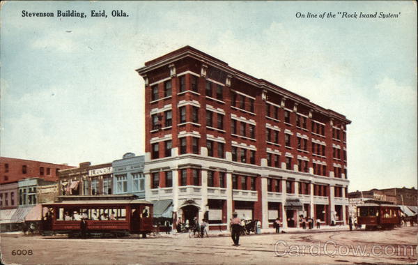 Stevenson Building - On line of the Rock Island System Enid Oklahoma