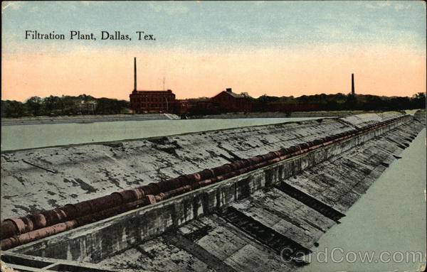 Bird's Eye View of Filtration Plant Dallas Texas