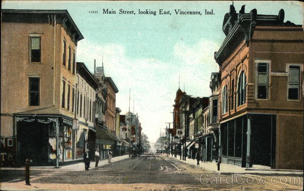 Main Street, looking East Vincennes Indiana