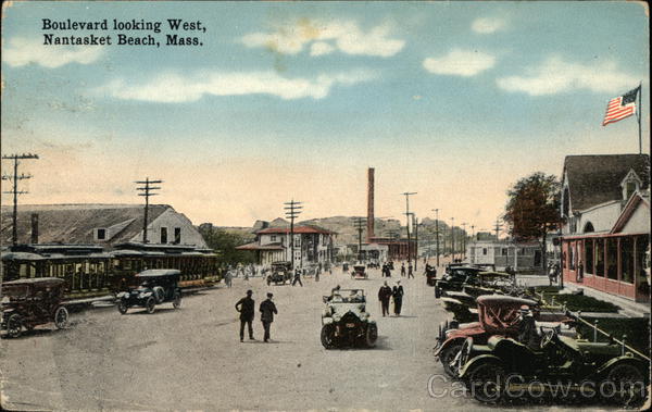 Boulevard looking West Nantasket Beach Massachusetts
