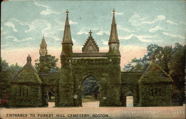 Entrance to Forest Hill Cemetery Boston Massachusetts