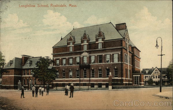 Street View of Longfellow School Roslindale Massachusetts